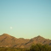 a outdoor photo of the mountain and moon